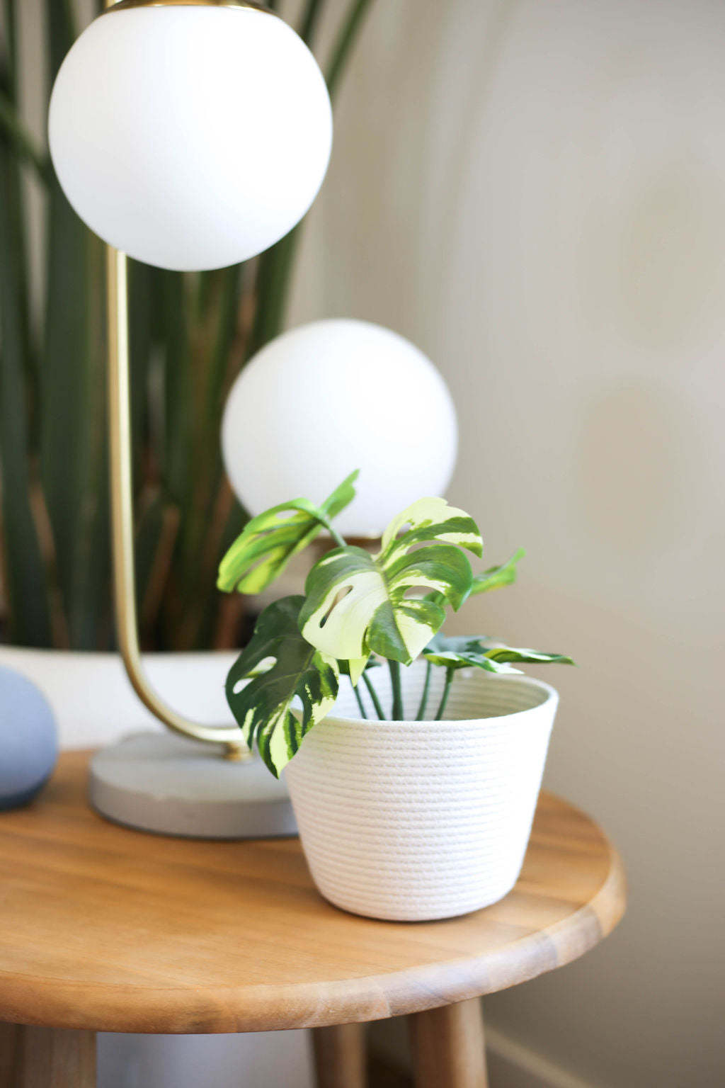 rope standing plant basket plant pot cover 4in 6in 8in size off white minimalist style