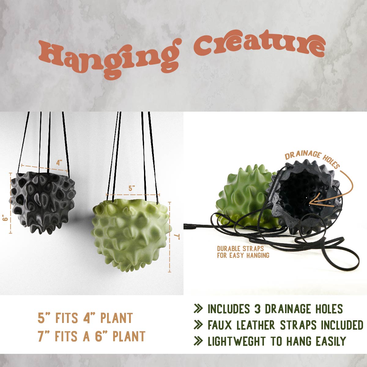 Exotic Orb Hanging Planter