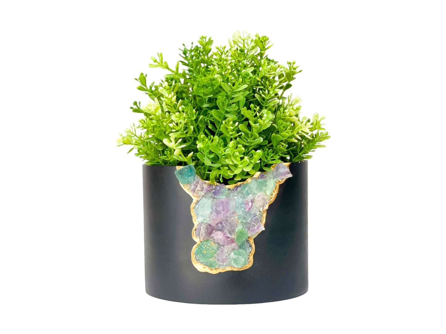 Fluorite Geode Planter