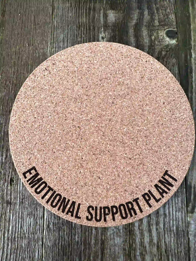 Emotional Support Plant Cork Mat